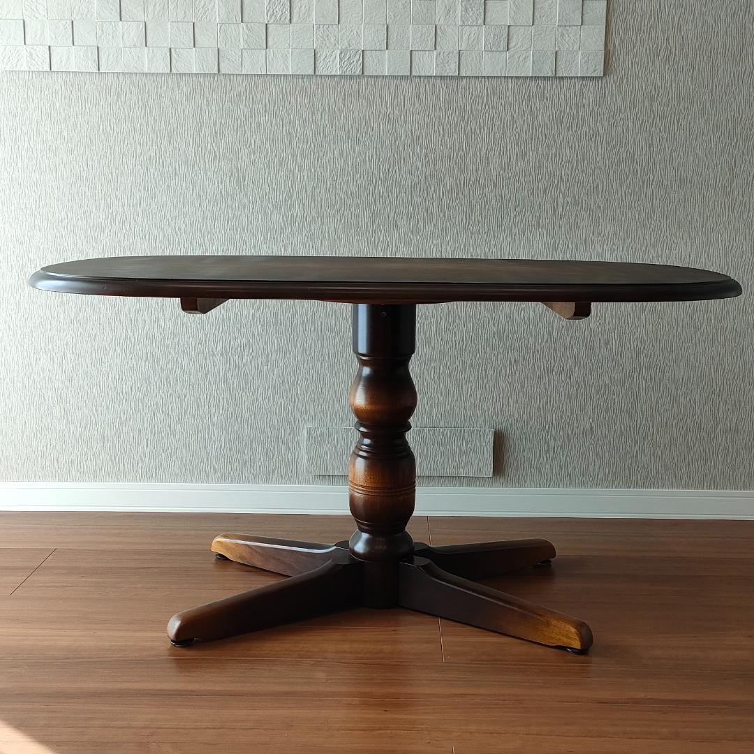 飛騨産業　キツツキマーク　ダイニングテーブル　オーバル型