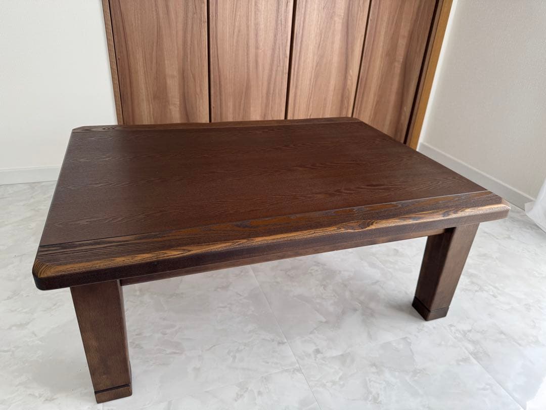 【定価より50%引き！】天然木製 こたつ 駿河 アサヒ木工 105cm幅 継ぎ脚