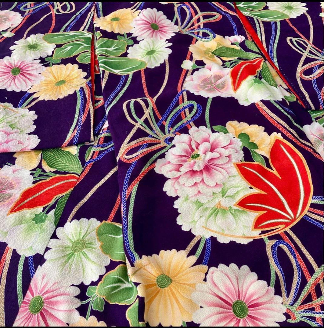 アンティーク　大正時代　女の子　子供着物　被布セット　NO38