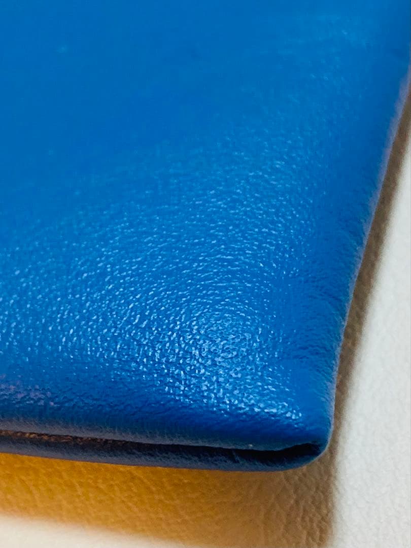 新品 ファミリア デニムバッグ 手刺繍 水色