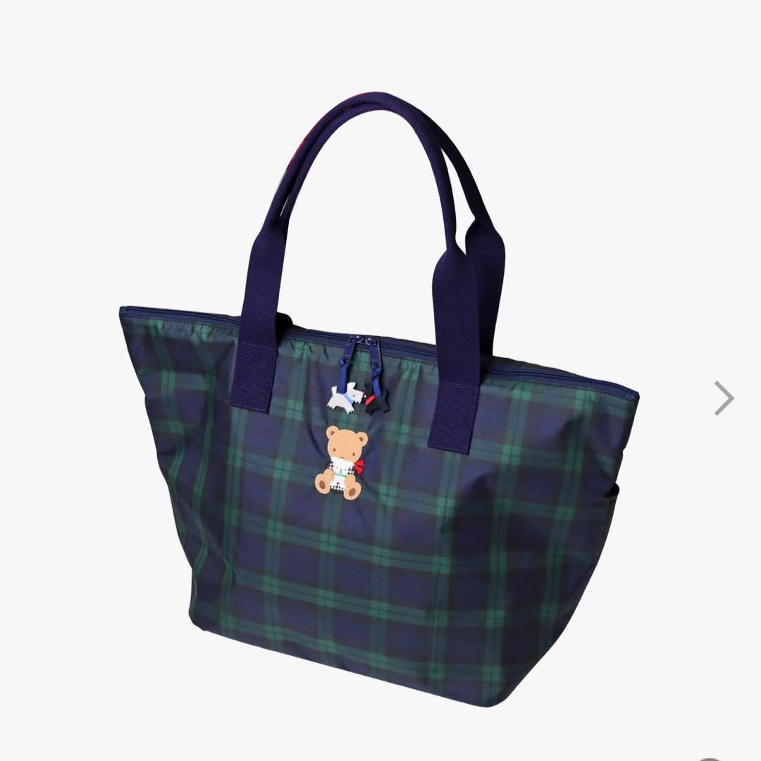 ファミリア　マザーズバッグ　ブラックウォッチ