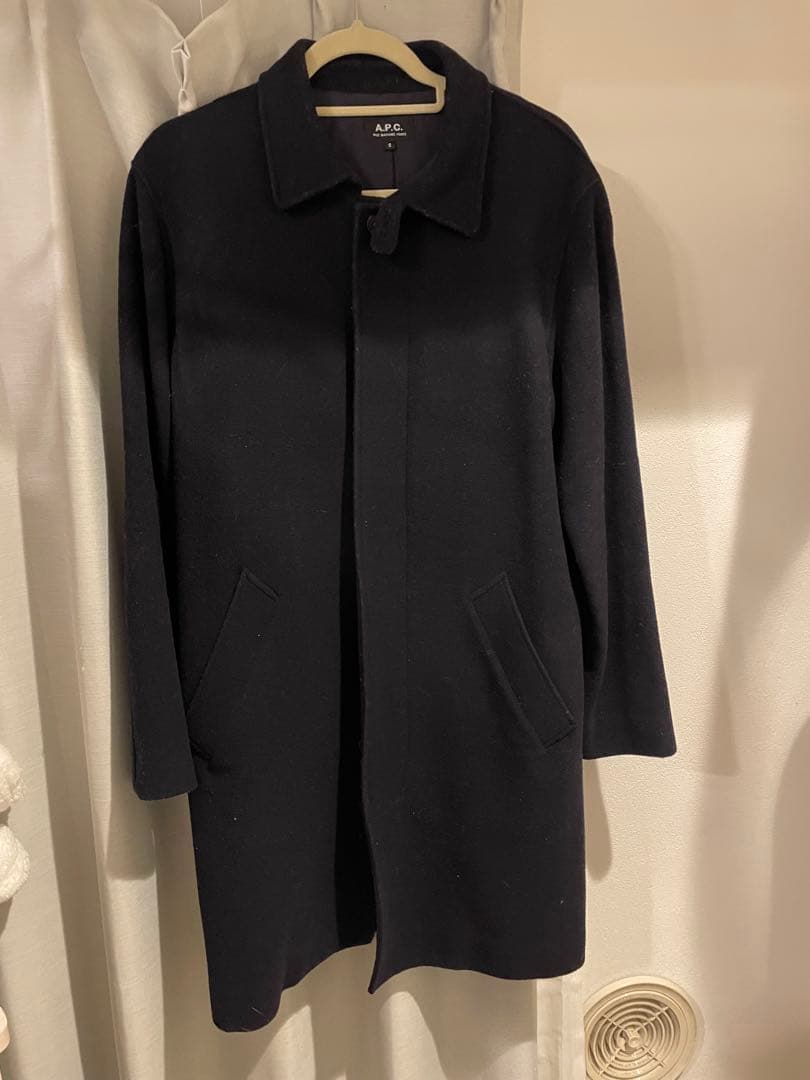 【A.P.C.】ネイビー ステンカラーコート