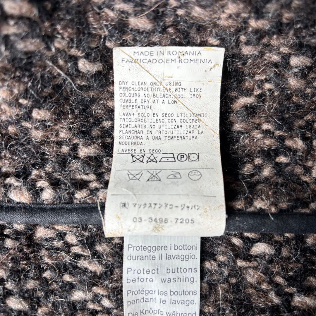 MaxMara アルパカ　モヘア　ロングコート　ビジュー　Aライン　40