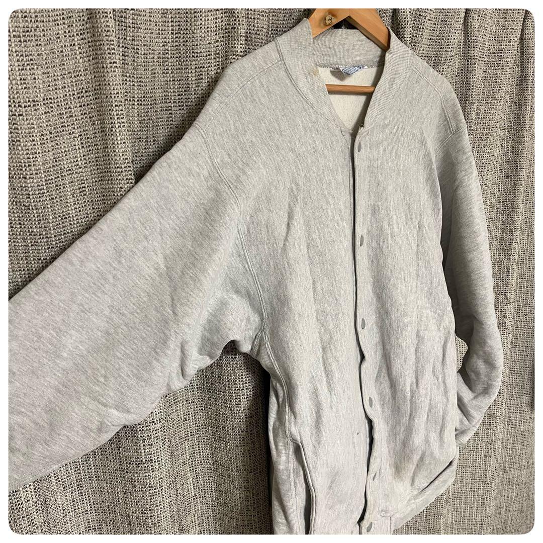 90s USA製 Champion リバースウィーブ スナップカーディガン L