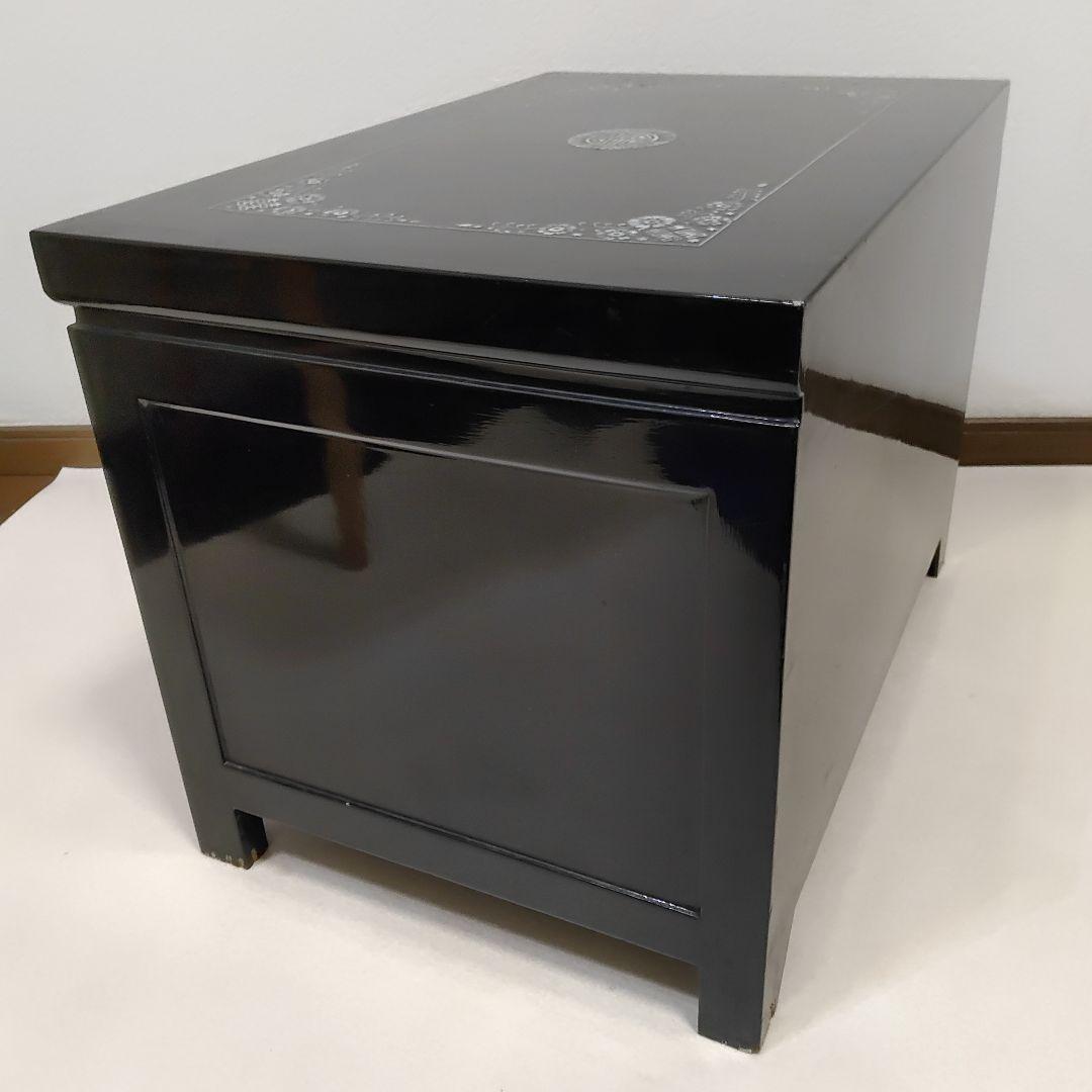 韓国　伝統工芸品　螺鈿細工　花鳥模様　収納棚　キャビネット　送料無料