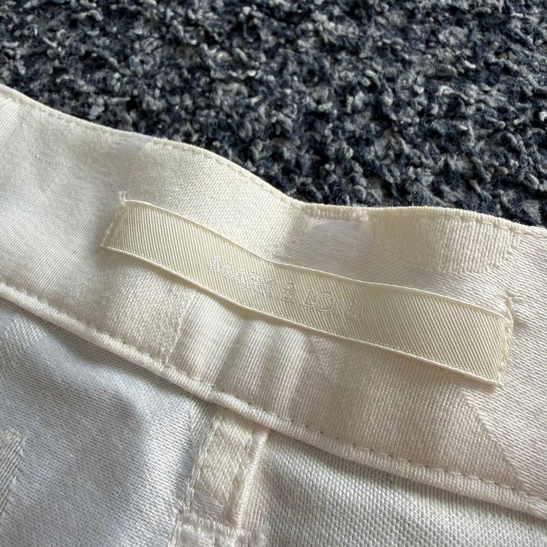 マークアンドロナ　総柄　カモフラ柄　ストレッチ　パンツ　ゴルフウェア　白　M