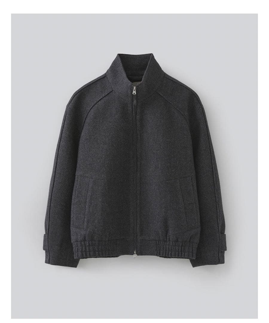 【FABREGAT】Tweed Wool High-Neck Blouson