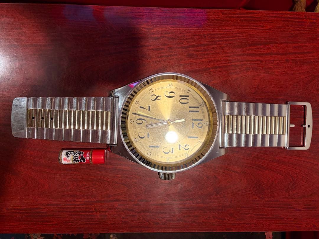 ゴールド アナログ時計 壁時計　柱時計