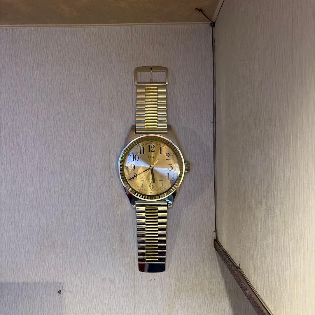 ゴールド アナログ時計 壁時計　柱時計