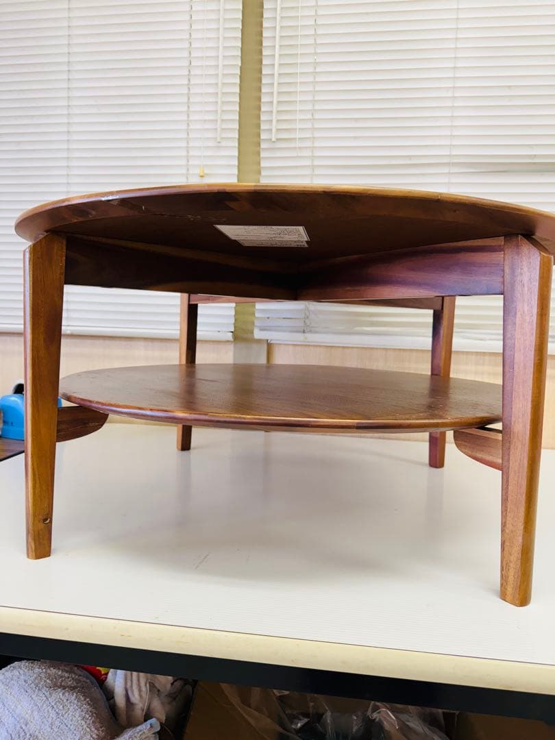 NITORI ニトリ 丸い テーブル インテリア 座卓 ちゃぶ台 80cm 食卓