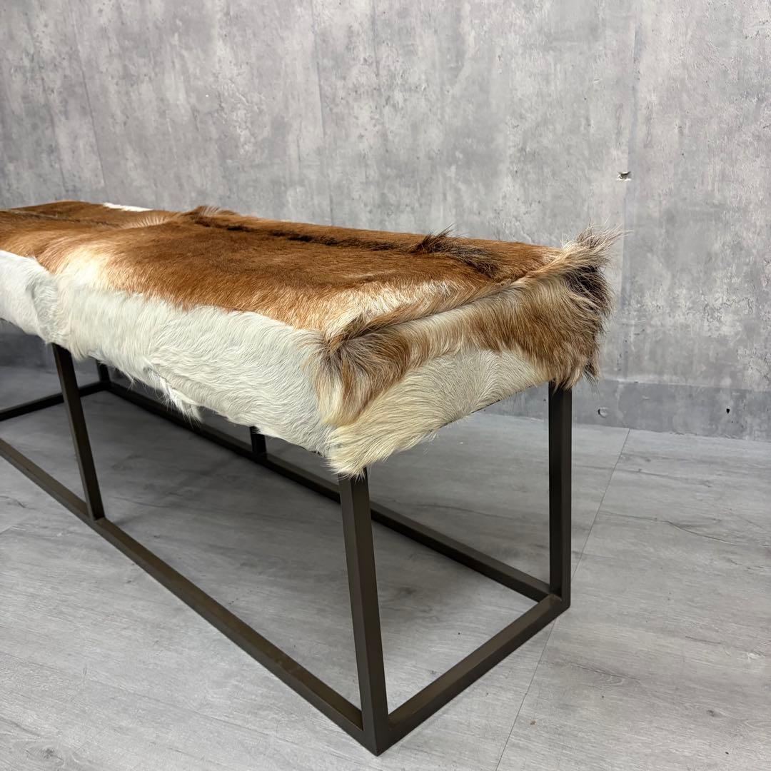 KARE ヤギ皮　カントリーライフ　ベンチ　毛皮