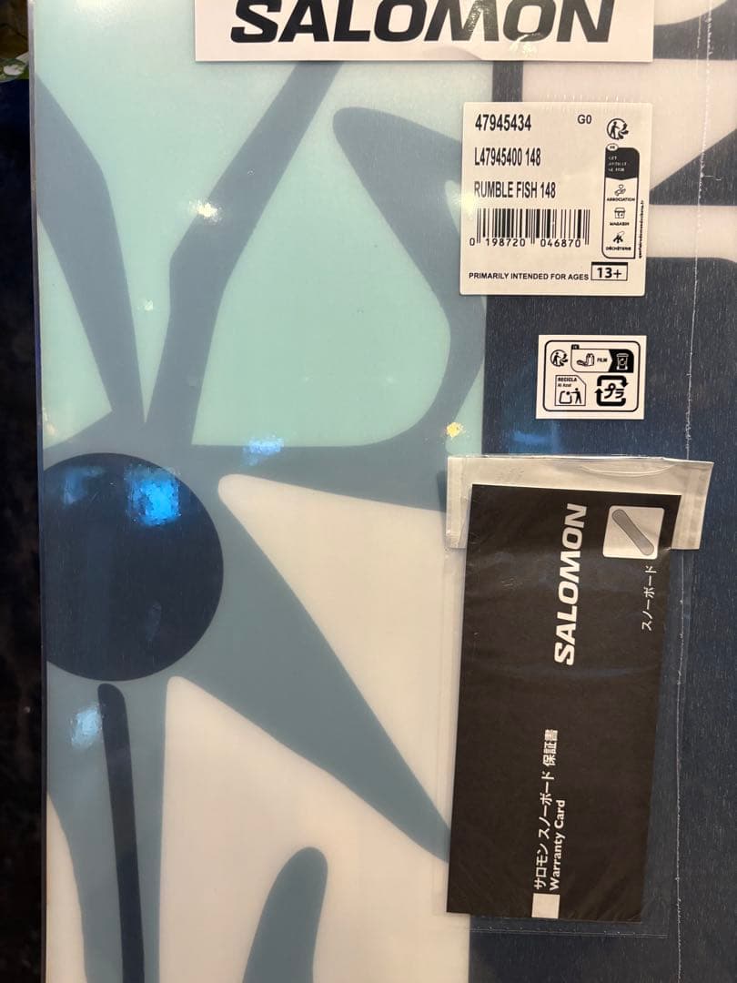 サロモン SALOMON RUMBLE FISH スノーボード　148cm