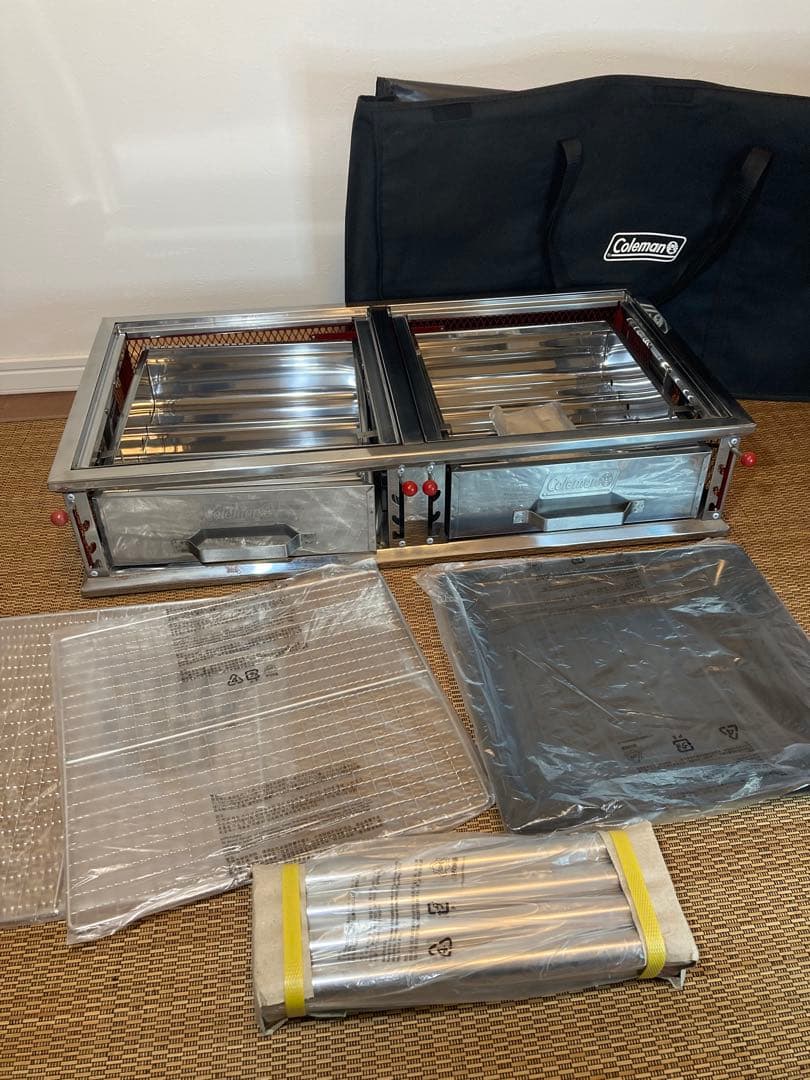 【新品未使用品】Coleman クールスパイダープロ/LX レッド BBQコンロ