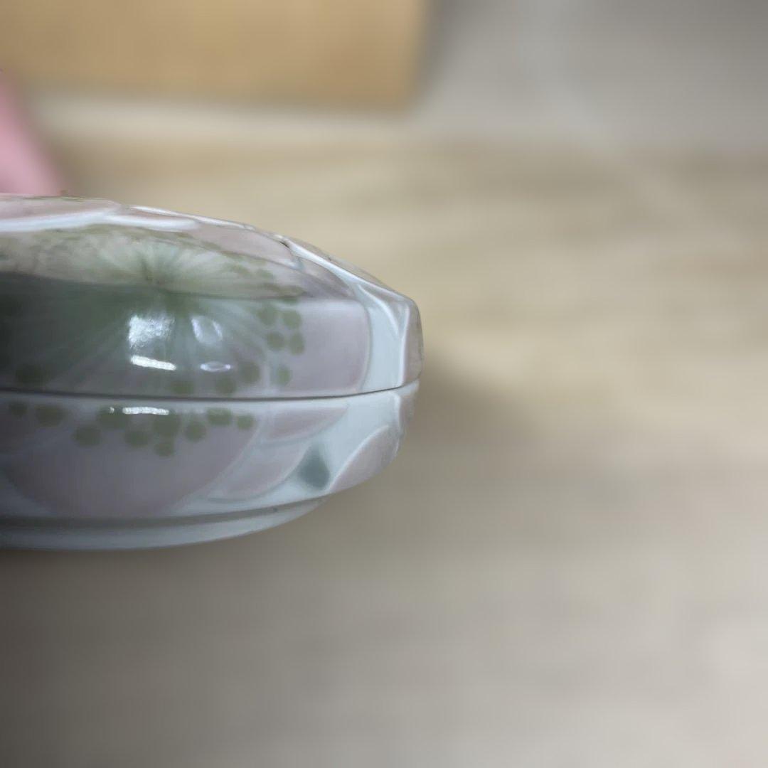 森洋　彩埏梅花文香合　共箱