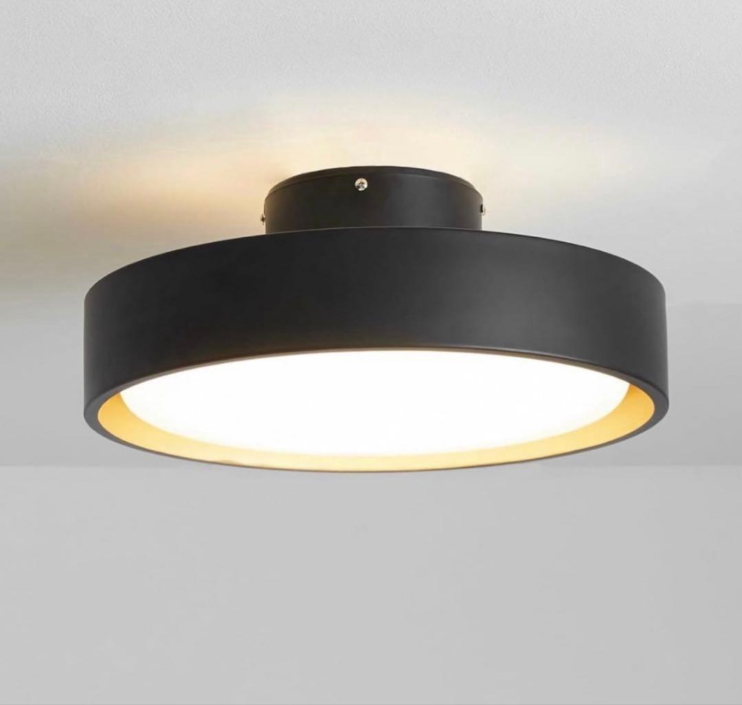 【新品未使用品】LOWYA ロウヤ シーリングLEDライト ブラック　8畳