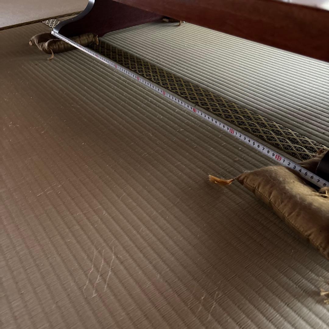 銘木家具　希少！木製低座卓 光沢仕上げ