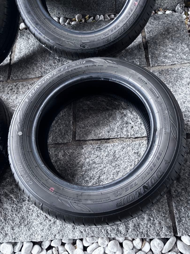 【溝多】ダンロップ エナセーブ155/65/R14タイヤ4本セット　軽自動車愛知