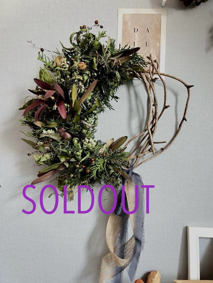 【SALE】リューカデンドロン⋆︎*シックなハーフリース♪ミモザ蕾⑅︎