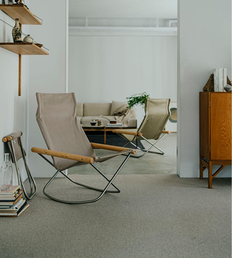 限定　ニーチェアX Oil Finish ぺブルグレー　ロッキング　3年保証あり