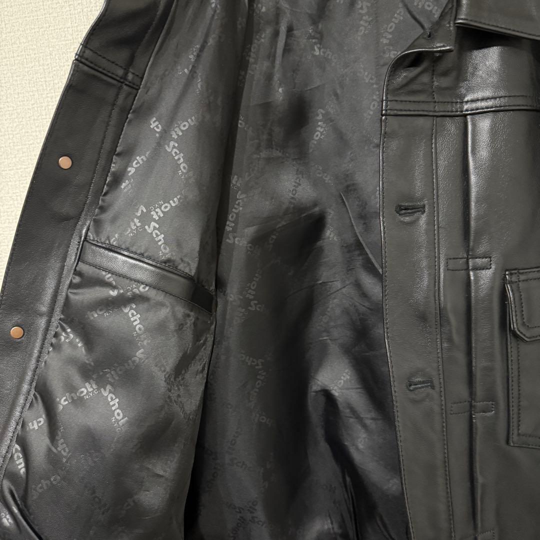 ジャケット・アウター Schott SHEEP LEATHER 1st TRACKER JACKET