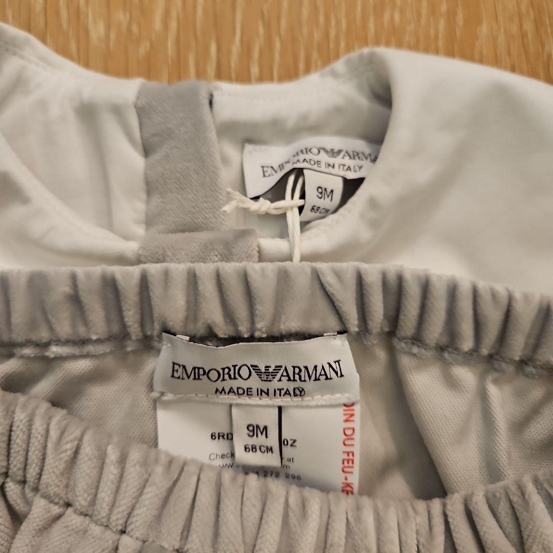 【新品】EMPORIO ARMANI ワンピース 9M グレー