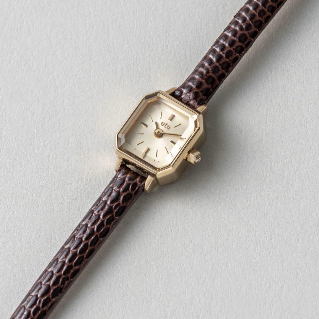 ete ウォッチ オクタゴンフェイス ダイヤモンド 時計 美品