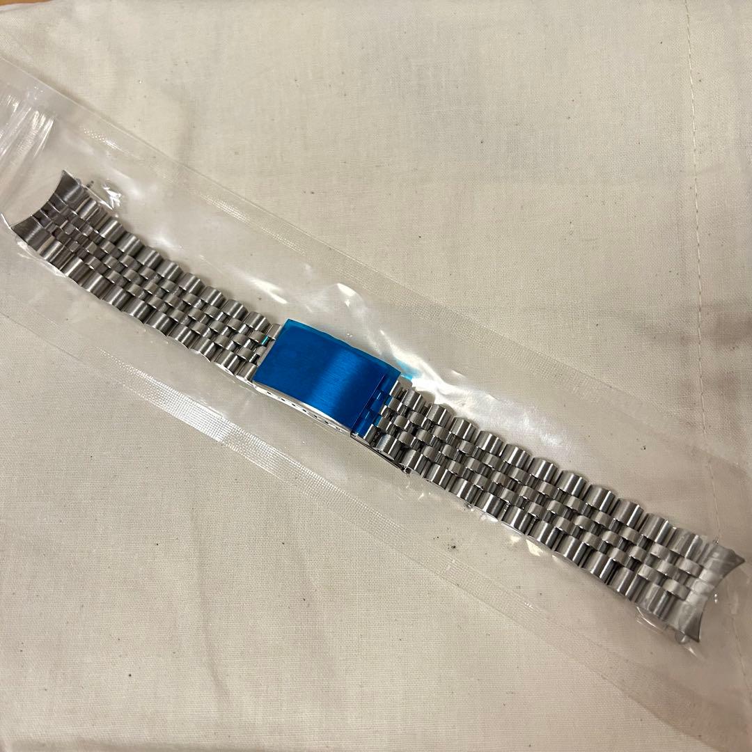 【新品未使用】ジュビリーブレス　時計　ベルト　ステンレススチールシルバー19mm