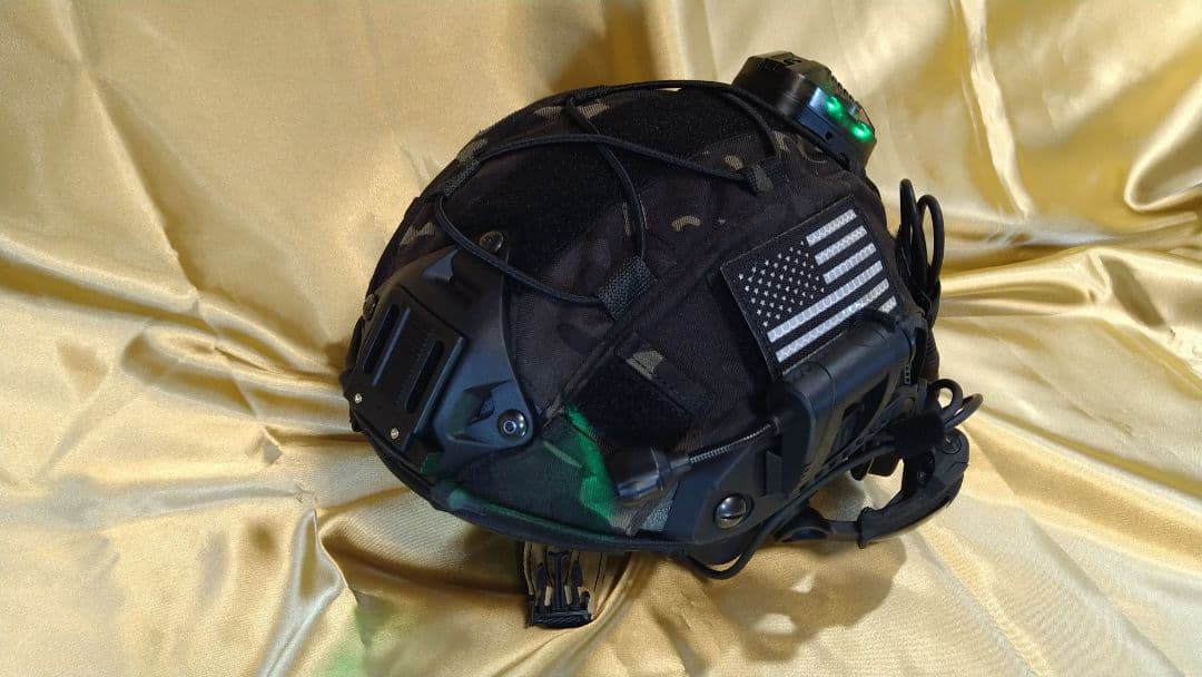 即使用可能EARMOR.M32PLUS他サバゲーブラック仕様ヘルメット★未使用品