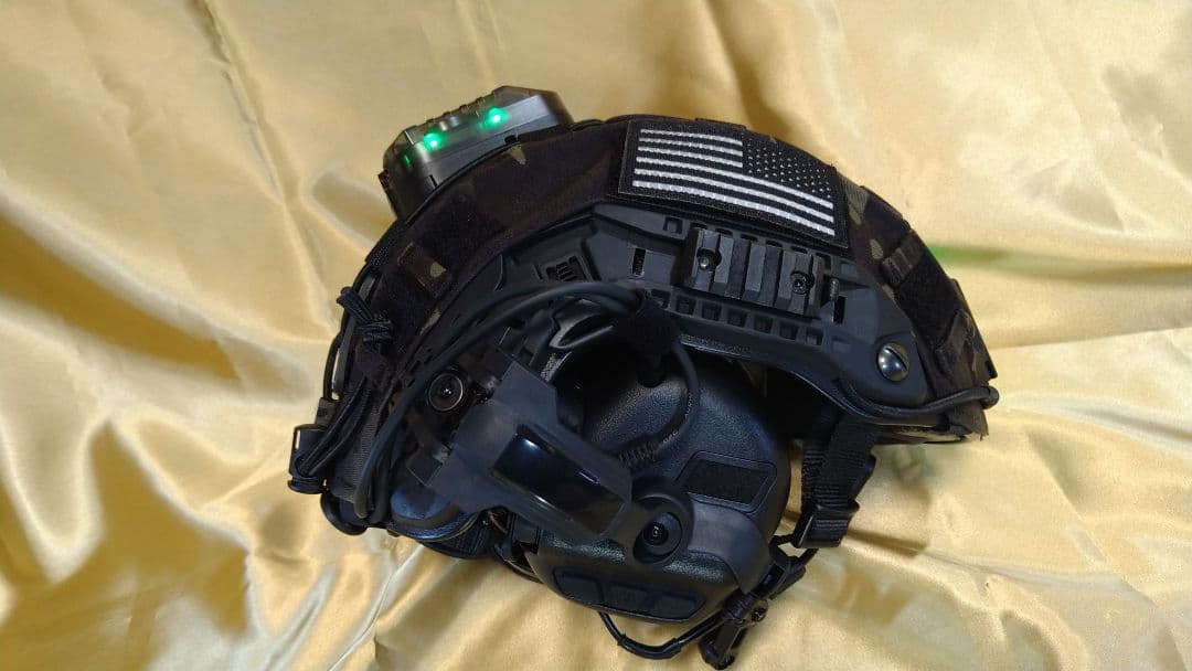 即使用可能EARMOR.M32PLUS他サバゲーブラック仕様ヘルメット★未使用品