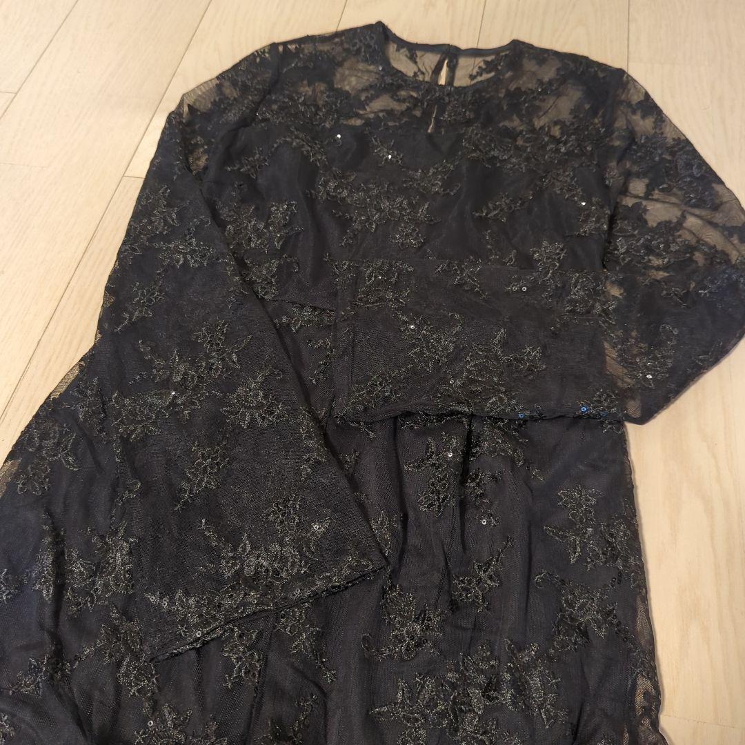 Ameri　SPANGLE LACE ROMPERS