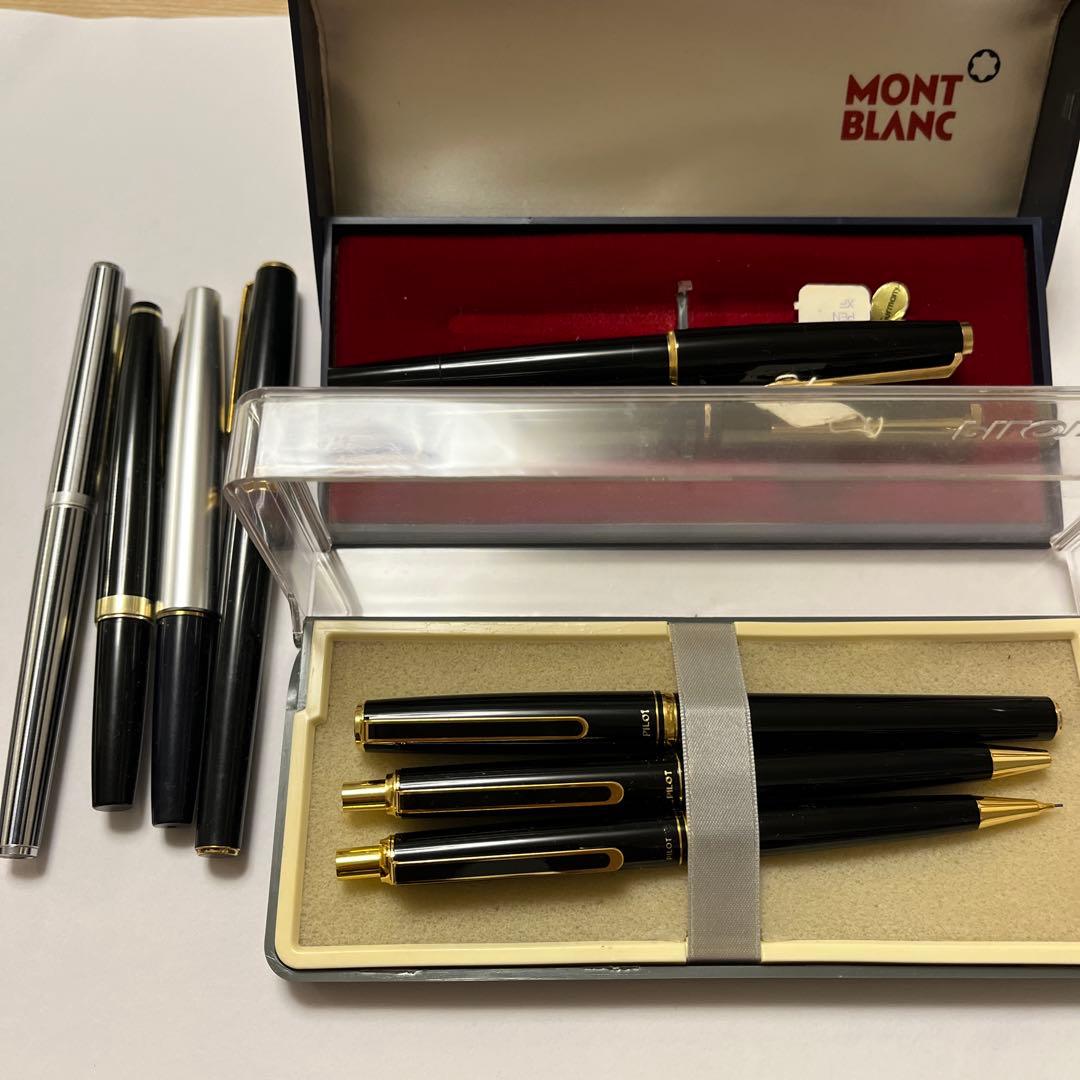 y*n様 万年筆　まとめ売り　パイロット　エリート　モンブラン　プラチナ　18k