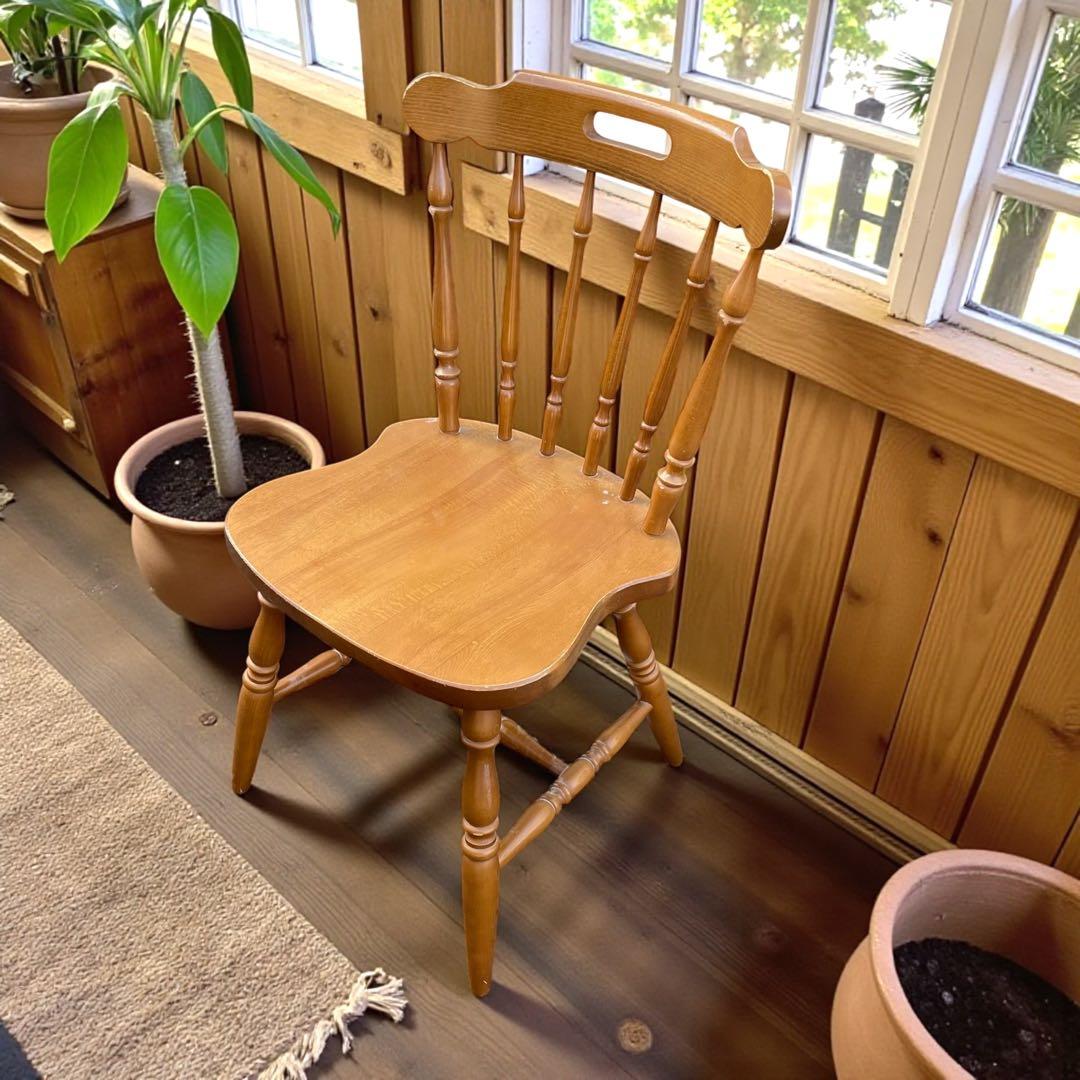 ダイニングチェア 飛騨産業 キツツキ マーク イス チェア アンティーク