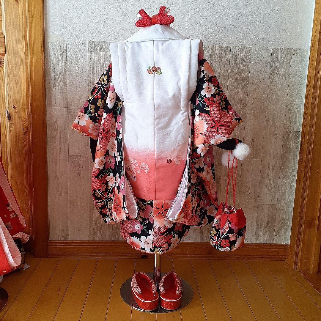 なでしこ 七五三 3歳 女の子 着物セット