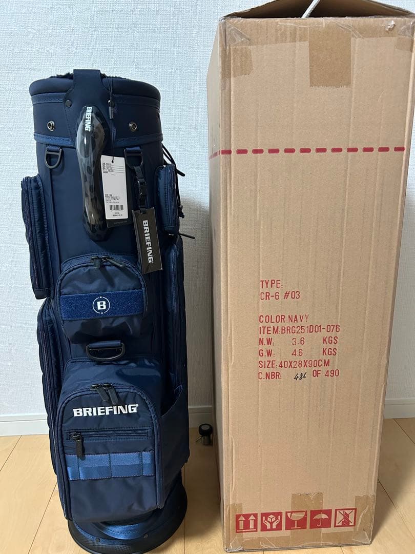 【新品•未使用】BRIEFING キャディバッグ CR-6 ネイビー
