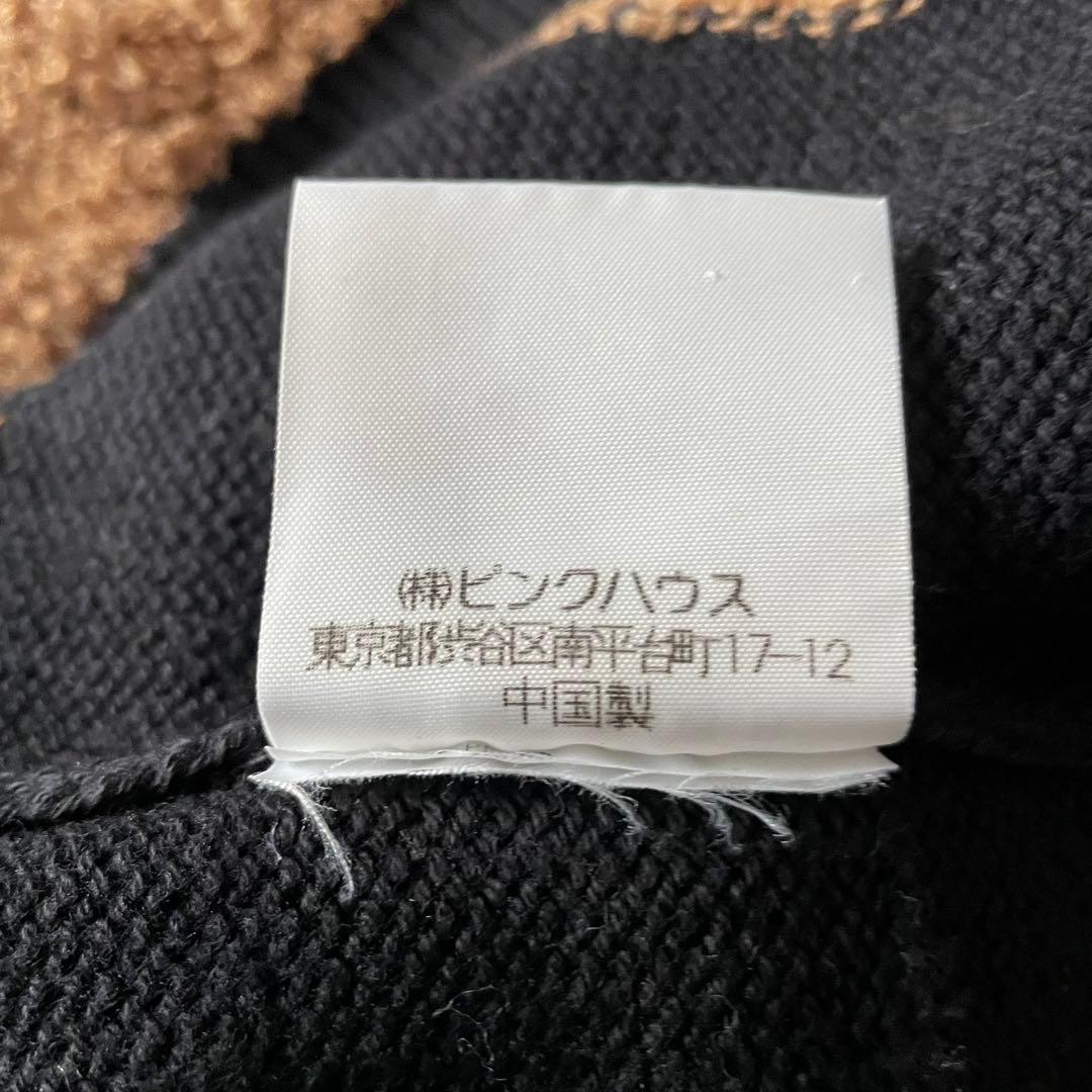 PINK HOUSE ピンクハウス ニット クマ編み込み セーター 黒