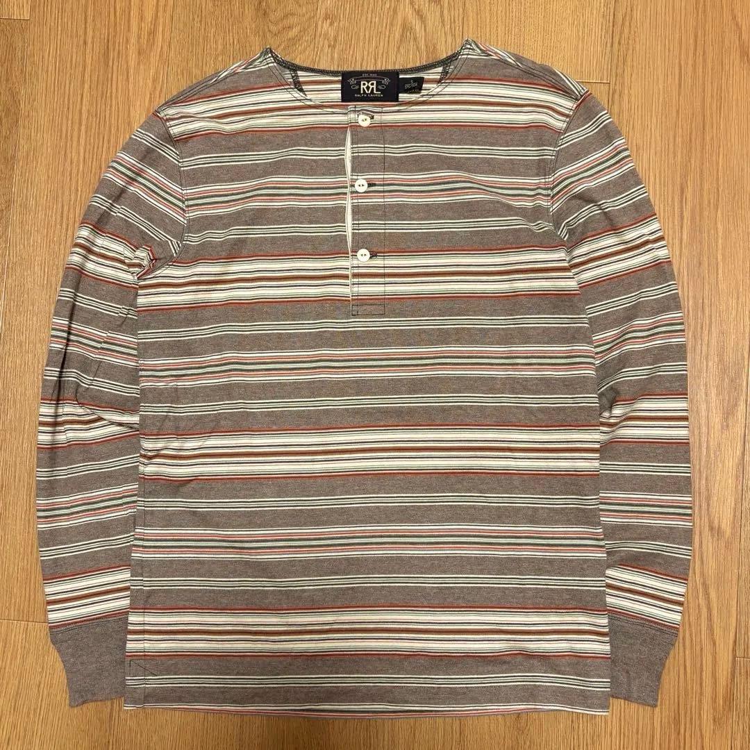 【美品】DOUBLE RL ヘンリーネック ボーダー