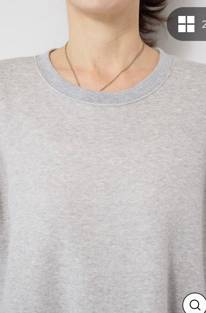 ティアードスウェットワンピース (グレー/ブラック)2点セット