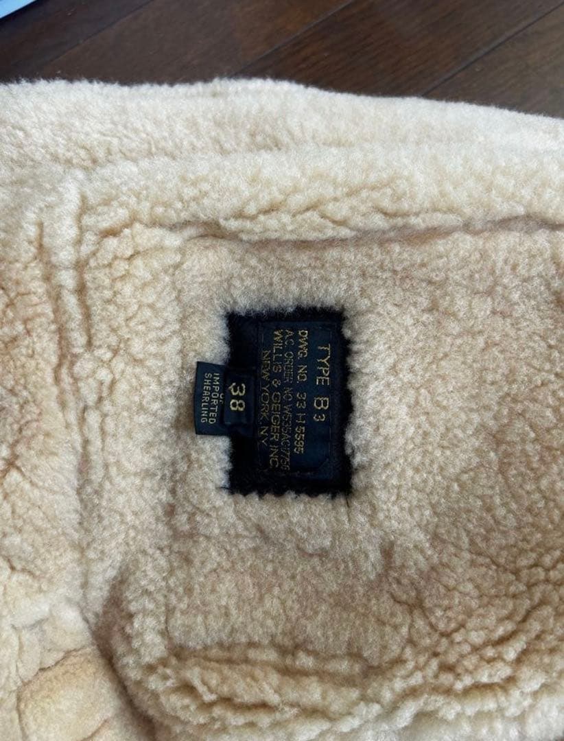 WILLIS& B-3 フライトジャケット　38