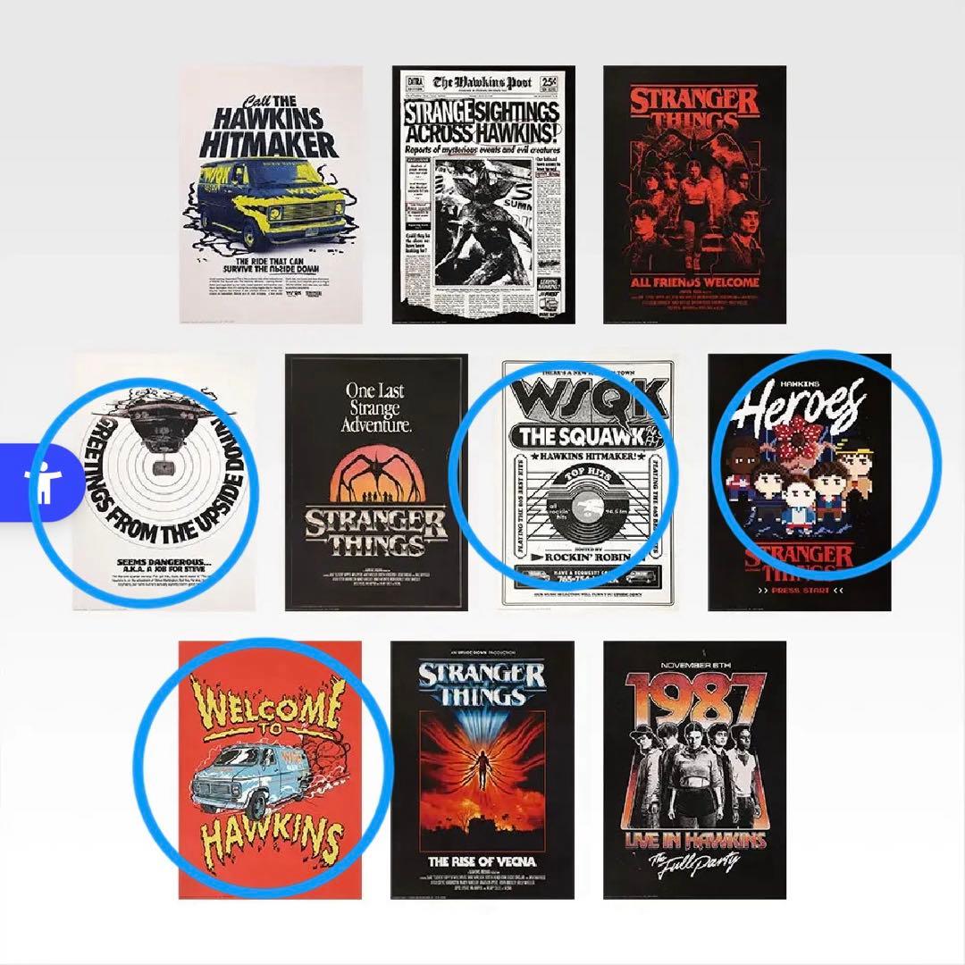 一番くじ ストレンジャーシングスvol2. A.F.G.H.I賞18点セット売り