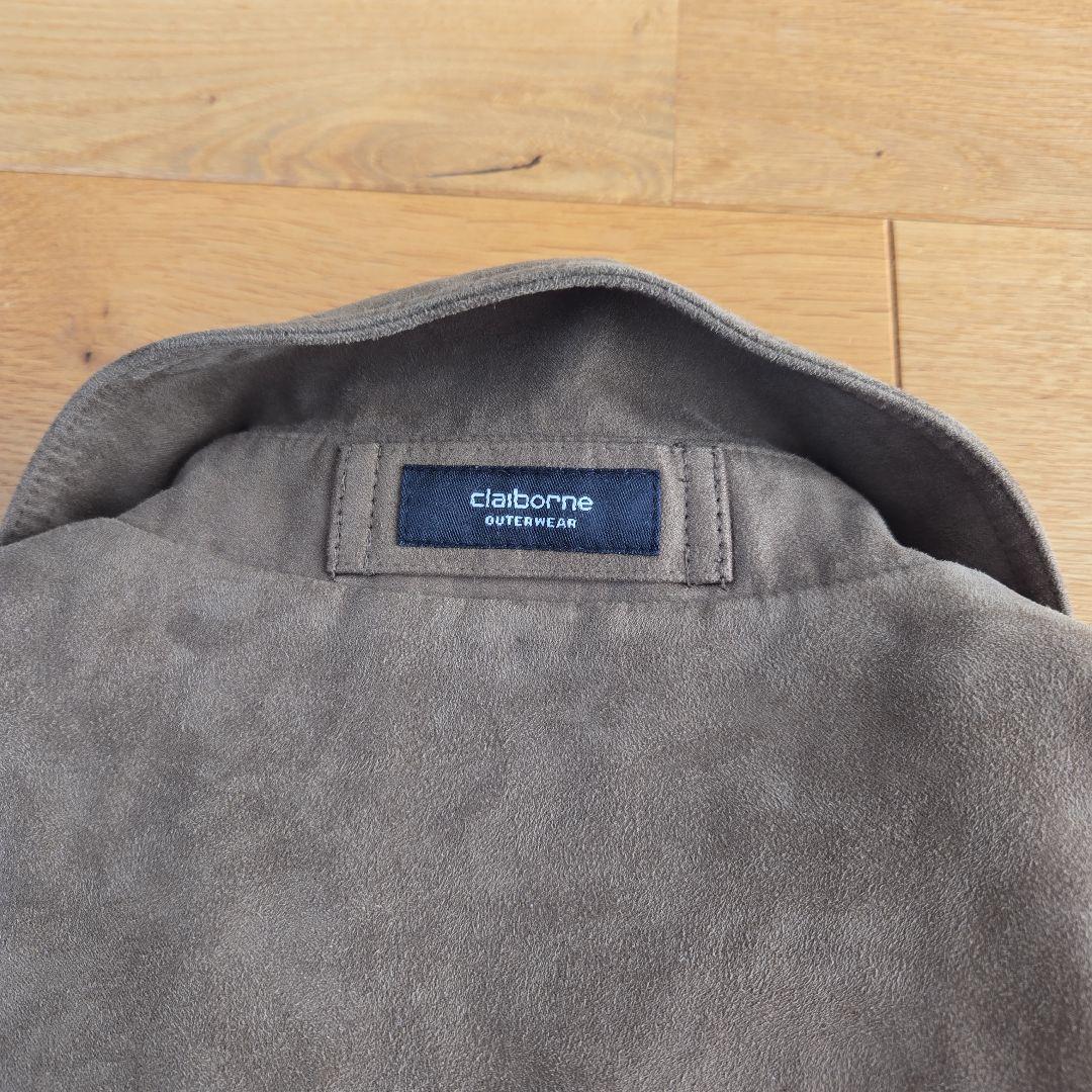 希少 claiborne クレイボーン スエードブルゾン ブラウン Mサイズ