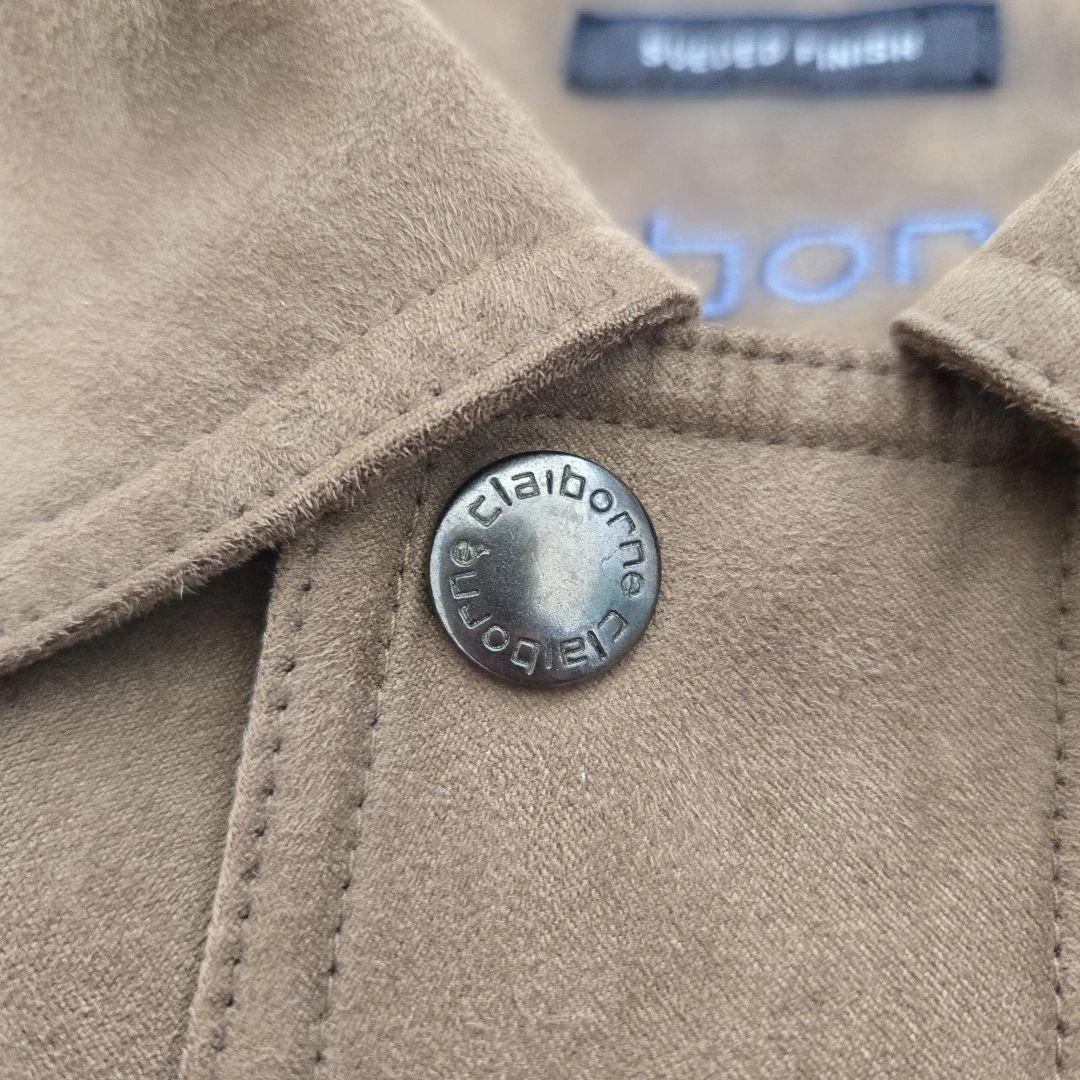 希少 claiborne クレイボーン スエードブルゾン ブラウン Mサイズ
