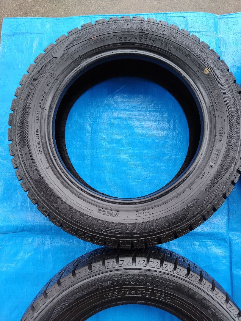 155/65R13、ダンロップ・WINTERMAXX・WM02、4本、送料込み