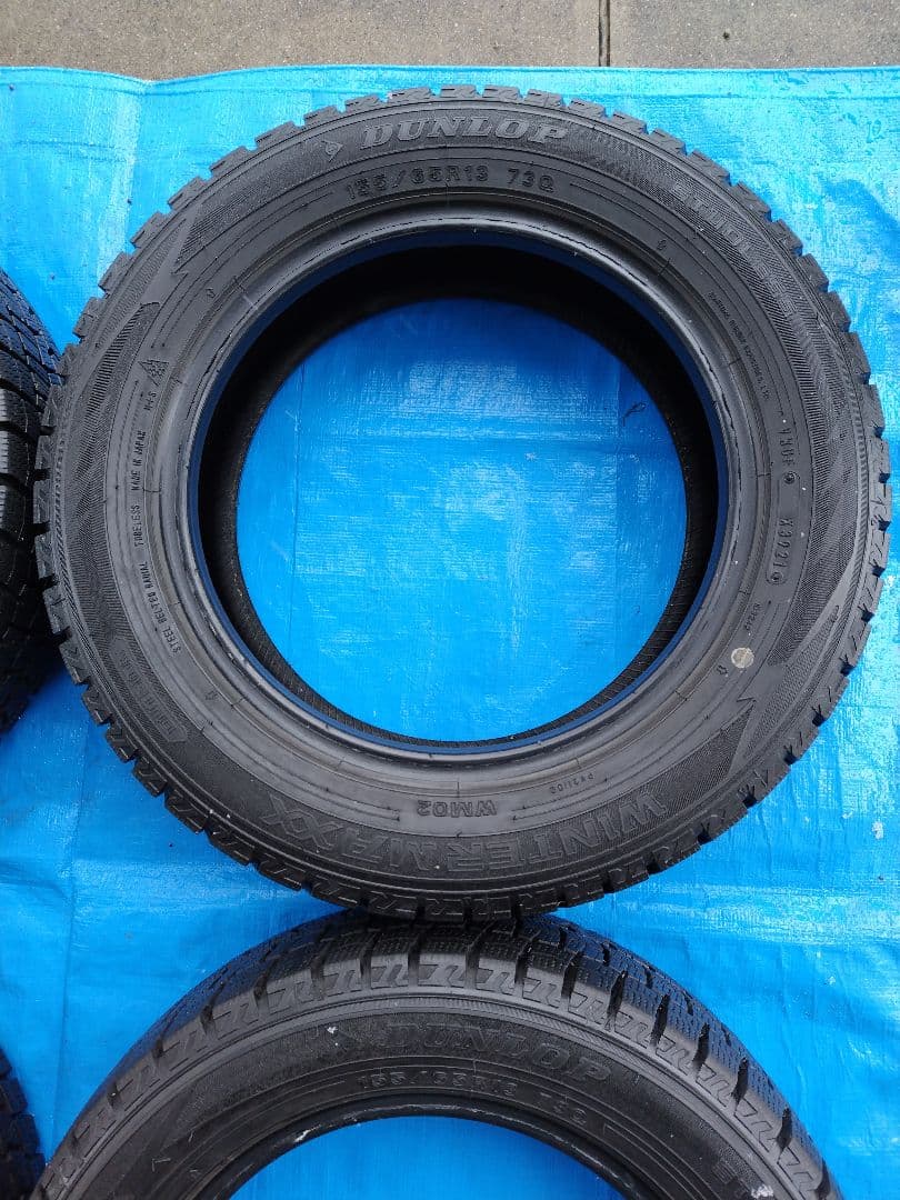 155/65R13、ダンロップ・WINTERMAXX・WM02、4本、送料込み