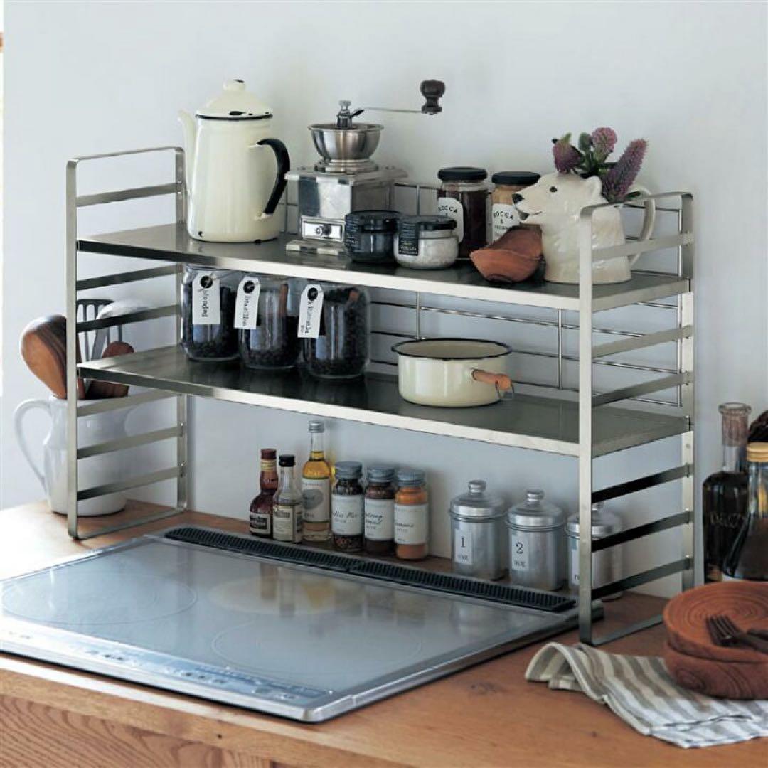 37804 オールステンレス頑丈出窓ラック 幅75