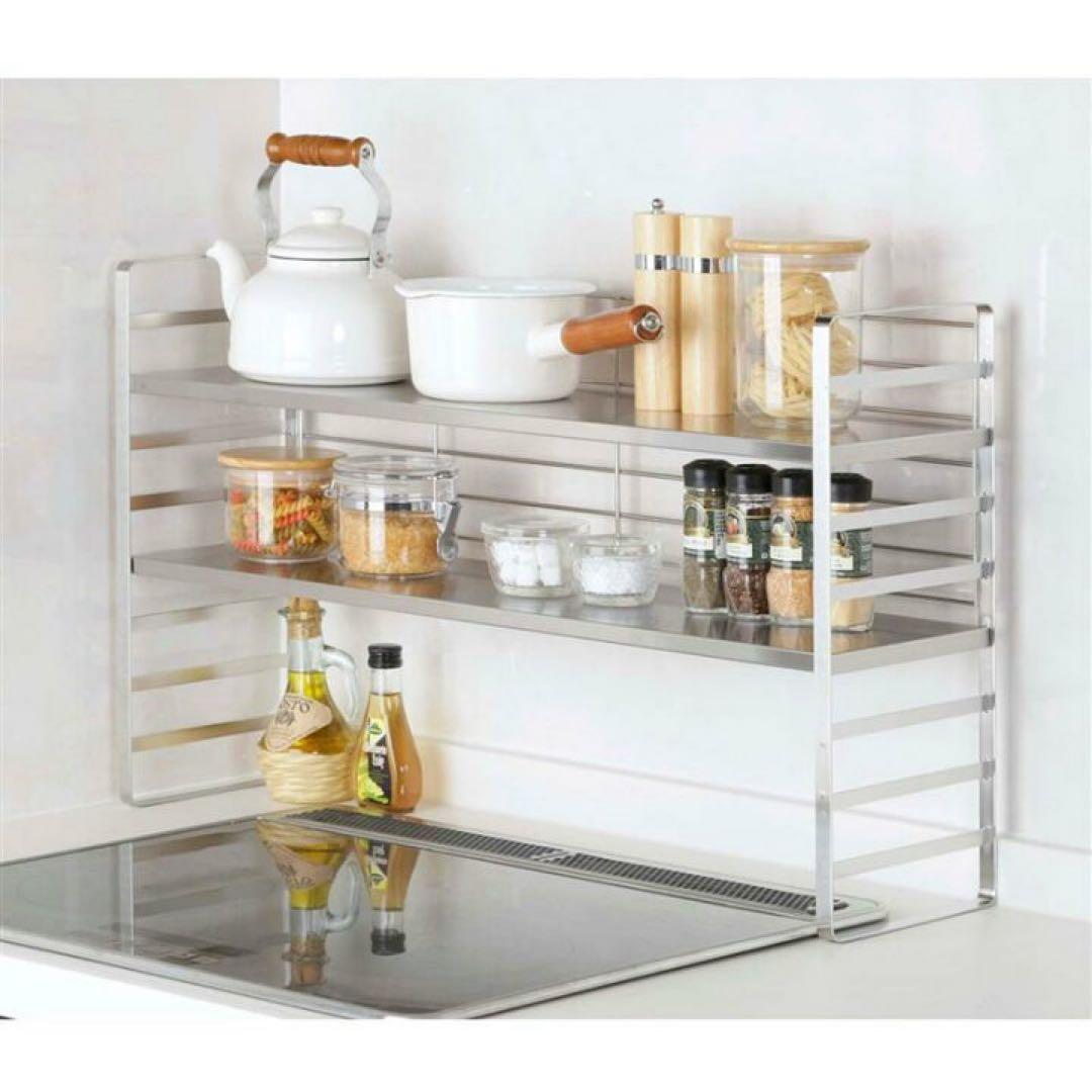 37804 オールステンレス頑丈出窓ラック 幅75