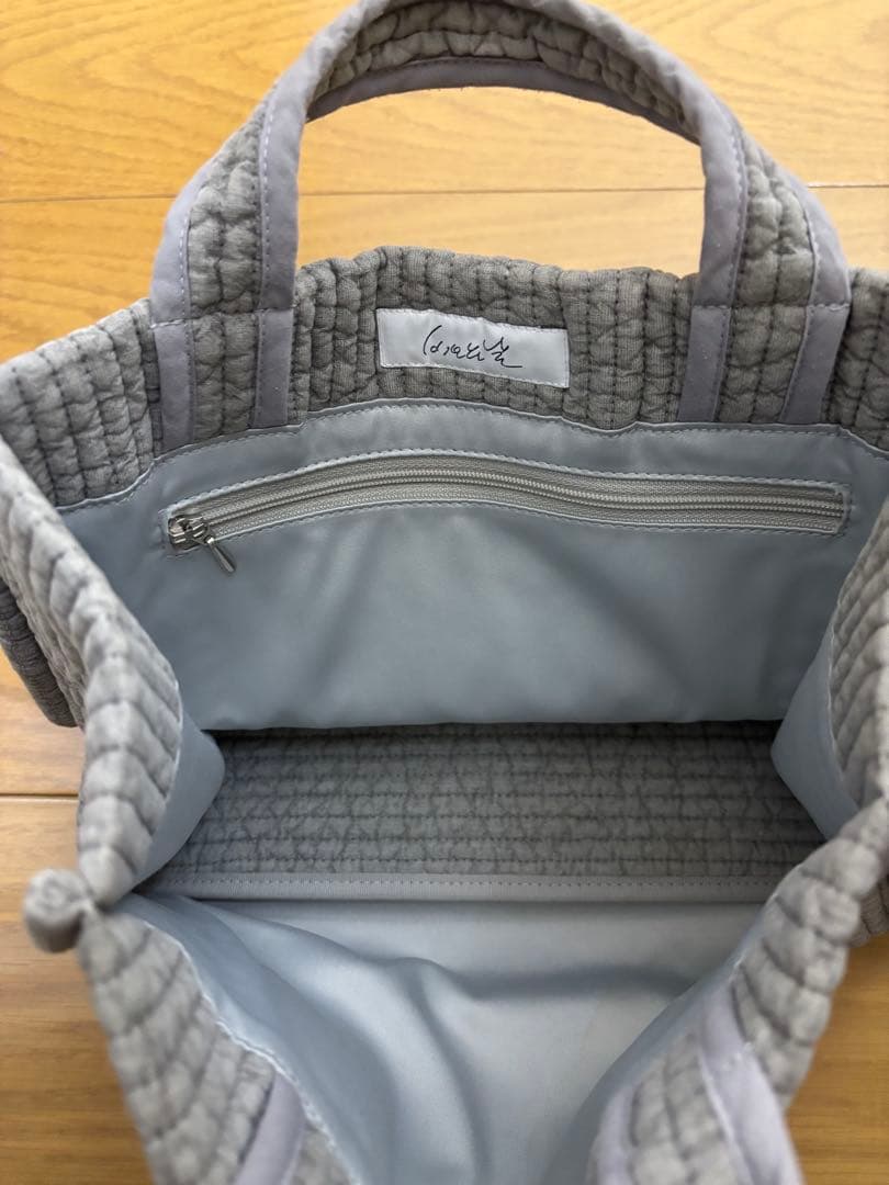 ピオヌンナル　トートバッグmy lady ライトグレー