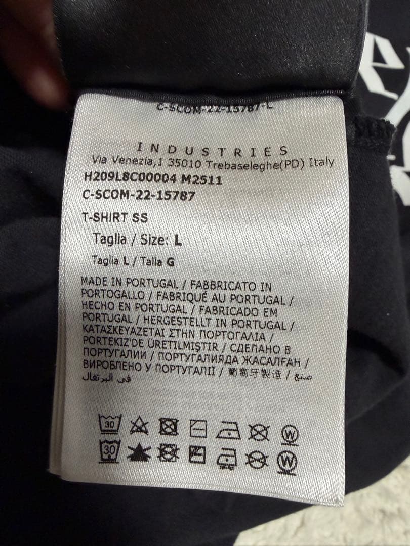 モンクレール×パームエンジェルス アーチロゴ Tシャツ　palm angels