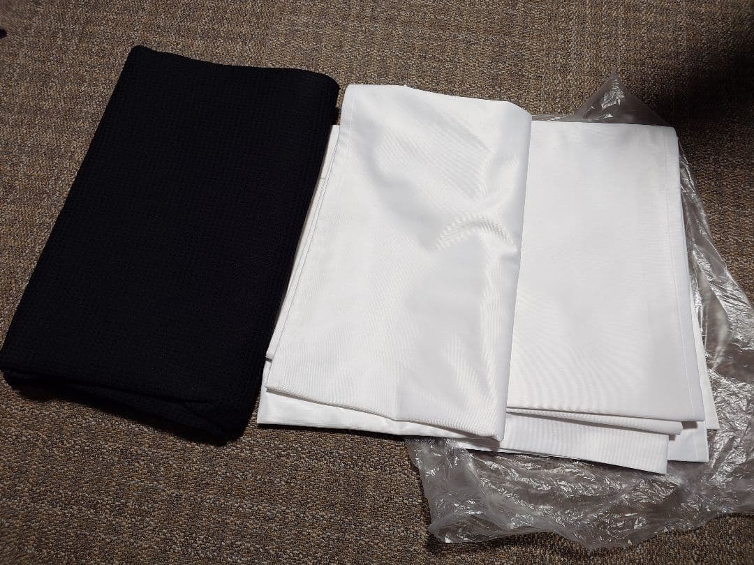 ピアリビング 防音ドアカーテン コーズ両面仕上げ+レースカーテン トルモア2枚