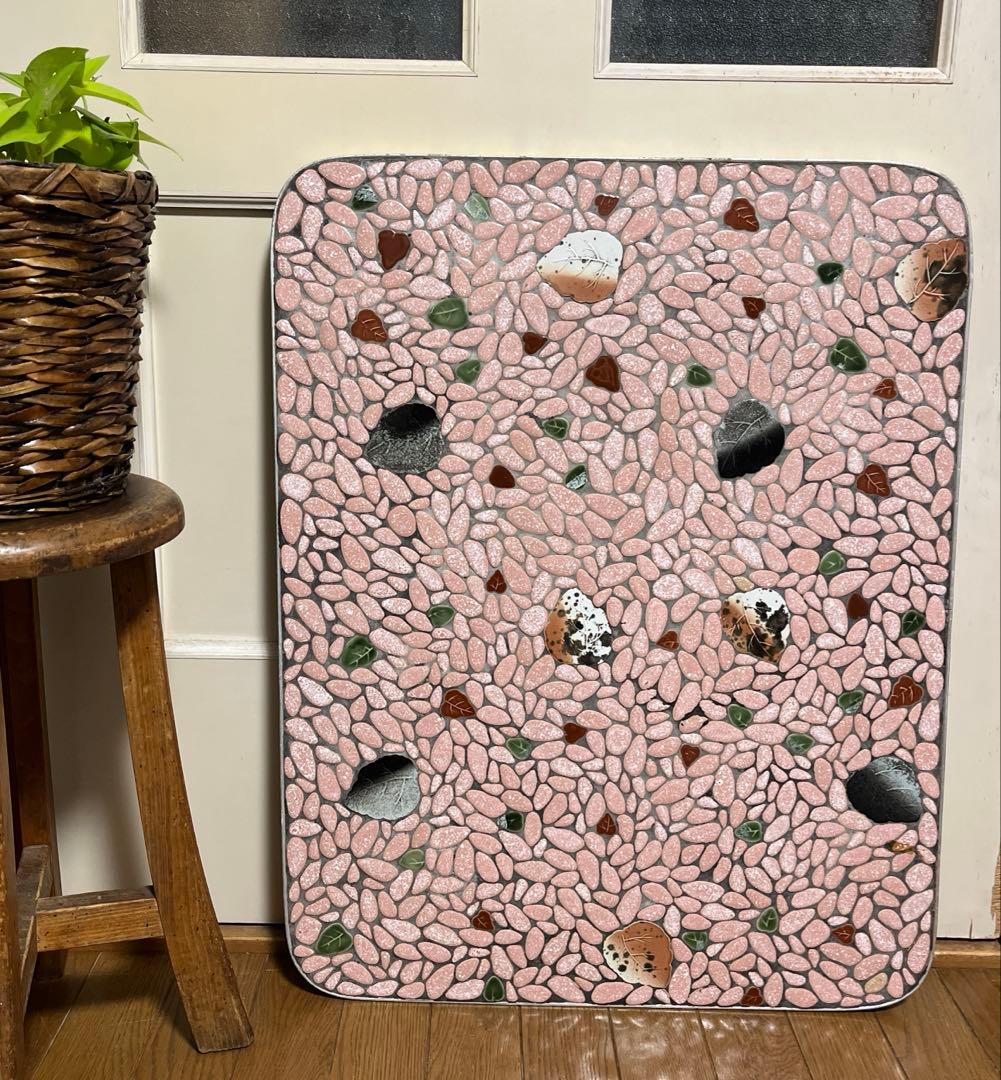 昭和レトロ　タイル　ストーブ台　薪ストーブ　古民家