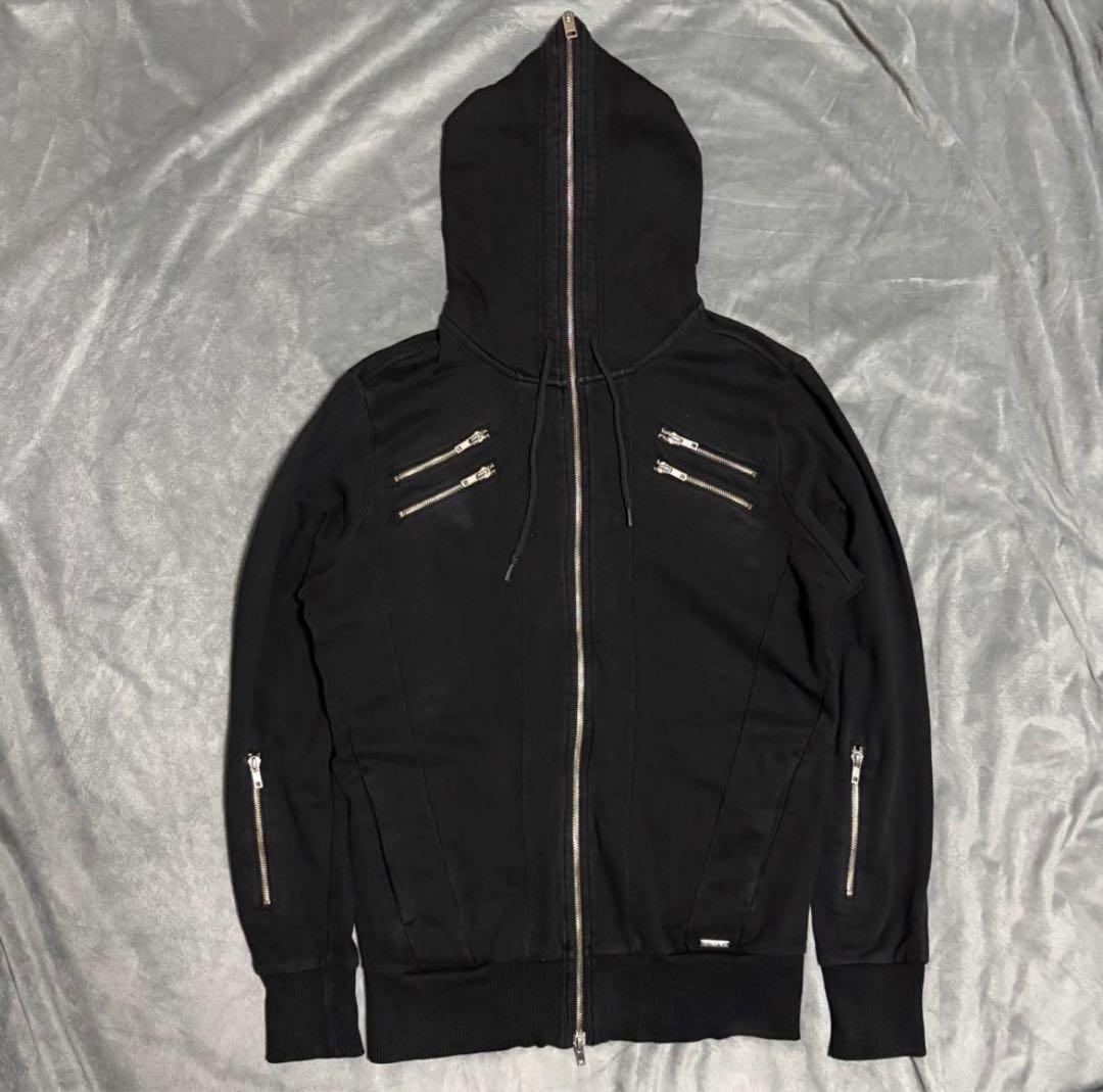 【希少】00s DIESEL gimmick zip hoodie